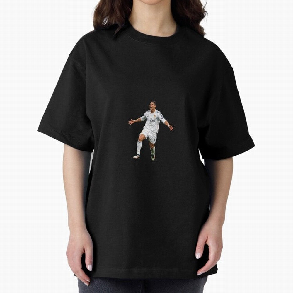 Ronaldo real madrid Oversized T-Shirt Live for the Drama of Global Football Passion for FIFA World Cup 2026, Made for Neymar, Spain, Retro Football Energy, Iconic Rivalries, Trophy Chase Drama and Stadium Atmosphere; Great for Supporters Who Love