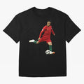 Cristiano Ronaldo Oversized T-Shirt Celebrate the Biggest Stage of Match Day Hype around FIFA World Cup 2026 Group Stage, Messi and Cristiano Ronaldo, Spain, Championship Spirit, Famous Goals, Roaring Crowds and International Football Unity; Ideal