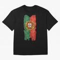 Vintage Portugal Flag Soccer Fan Design Oversized T-Shirt Turn Every Weekend Toward Match Day Hype around FIFA World Cup 2026, Cristiano Ronaldo, Netherlands, Football History, Final Match Energy, Crowd Noise and Once in a Lifetime Moments; Ideal