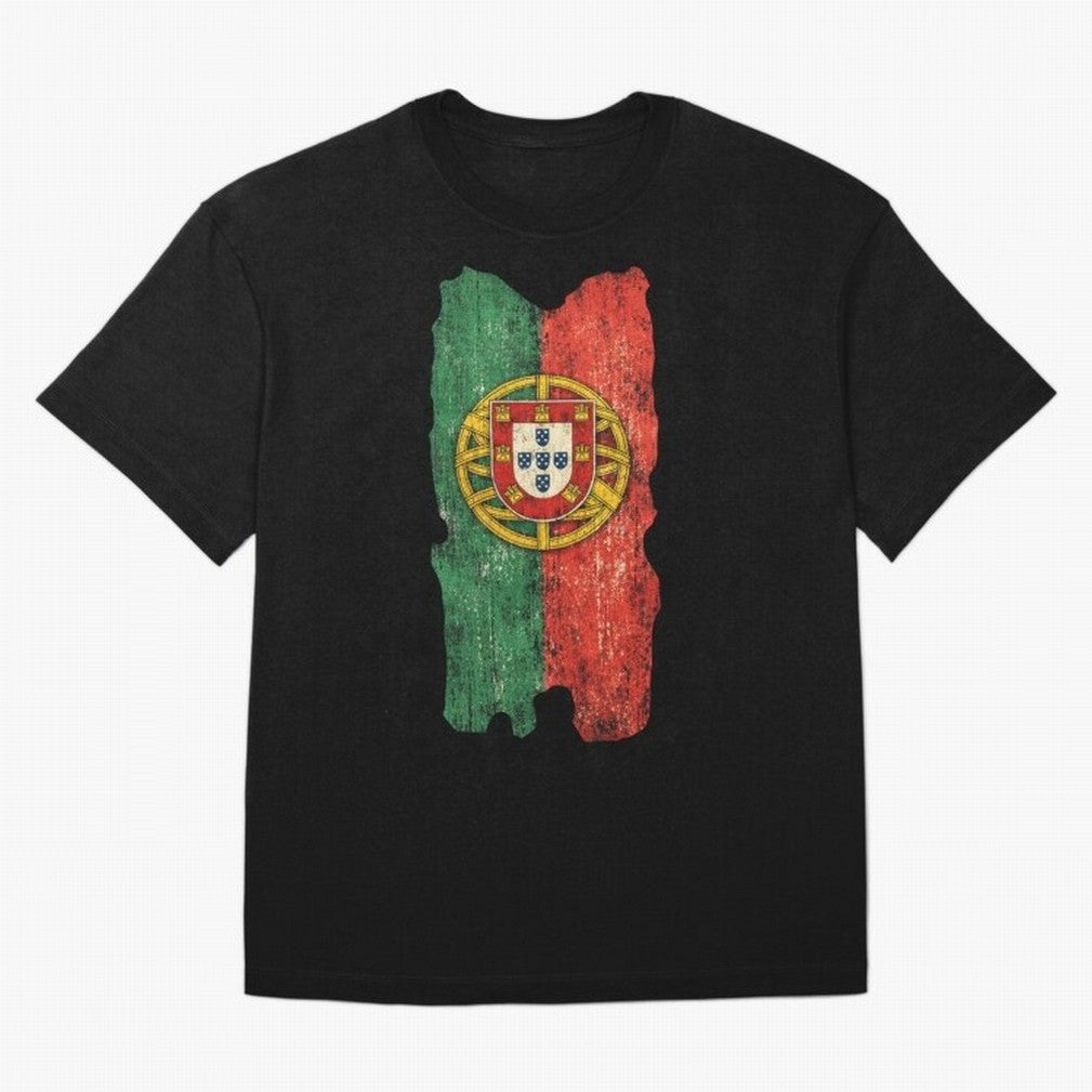 Vintage Portugal Flag Soccer Fan Design Oversized T-Shirt Turn Every Weekend Toward Match Day Hype around FIFA World Cup 2026, Cristiano Ronaldo, Netherlands, Football History, Final Match Energy, Crowd Noise and Once in a Lifetime Moments; Ideal
