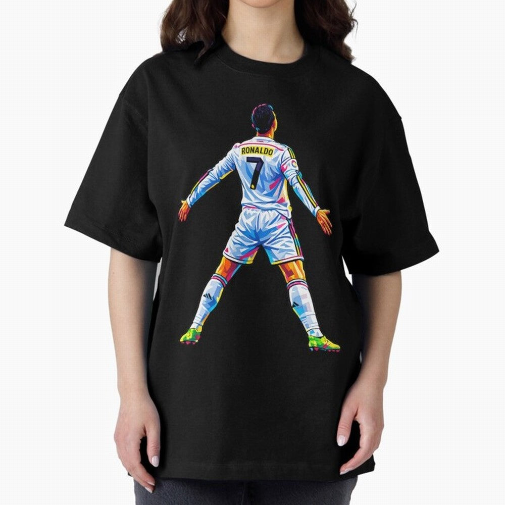The GOAT Ronaldo Oversized T-Shirt Celebrate Unforgettable Nights in Global Football Passion for FIFA World Cup 2026, Capturing Neymar, Haaland and Cristiano Ronaldo, Spain and Netherlands, Football Festival Excitement, Trophy Ambitions, Country
