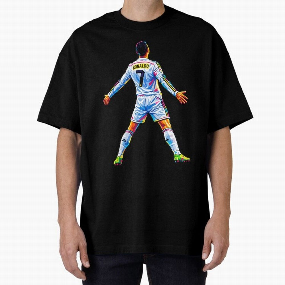 The GOAT Ronaldo Oversized T-Shirt Celebrate Unforgettable Nights in Global Football Passion for FIFA World Cup 2026, Capturing Neymar, Haaland and Cristiano Ronaldo, Spain and Netherlands, Football Festival Excitement, Trophy Ambitions, Country