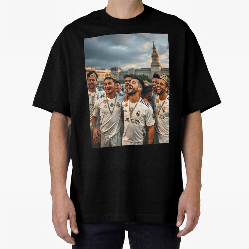 Derb¨ª Real Madrid Oversized T-Shirt Celebrate Classic Football Spirit in the FIFA World Cup 2026 USA Canada Mexico Journey through Neymar Highlights, Argentina, France and Brazil Pride, Stadium Chants, National Pride, Trophy Dreams and