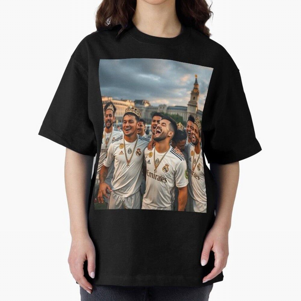 Derb¨ª Real Madrid Oversized T-Shirt Celebrate Classic Football Spirit in the FIFA World Cup 2026 USA Canada Mexico Journey through Neymar Highlights, Argentina, France and Brazil Pride, Stadium Chants, National Pride, Trophy Dreams and
