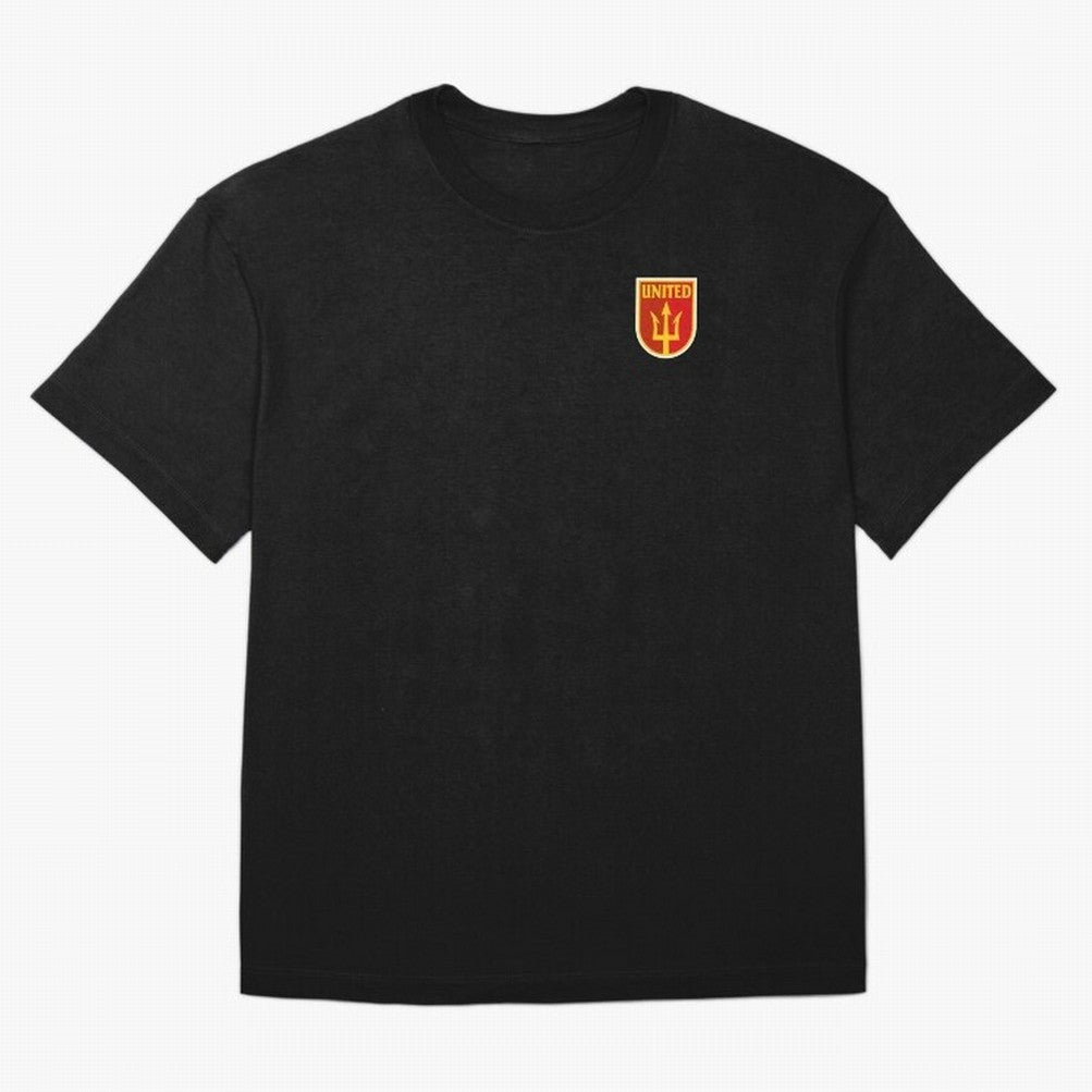 Manchester United Classic Shield Oversized T-Shirt Carry Match Day Hype around FIFA World Cup 2026 Group Stage, Mbappe and Neymar, Brazil, Portugal and Argentina, Tournament Hype, Historic Matchups, Family Viewing Parties and Global Sports Pride;