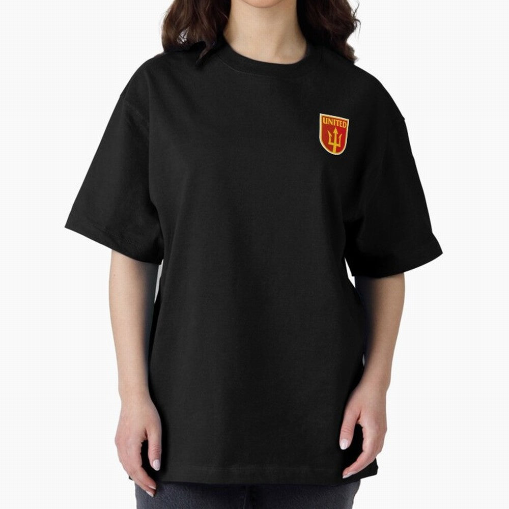Manchester United Classic Shield Oversized T-Shirt Carry Match Day Hype around FIFA World Cup 2026 Group Stage, Mbappe and Neymar, Brazil, Portugal and Argentina, Tournament Hype, Historic Matchups, Family Viewing Parties and Global Sports Pride;