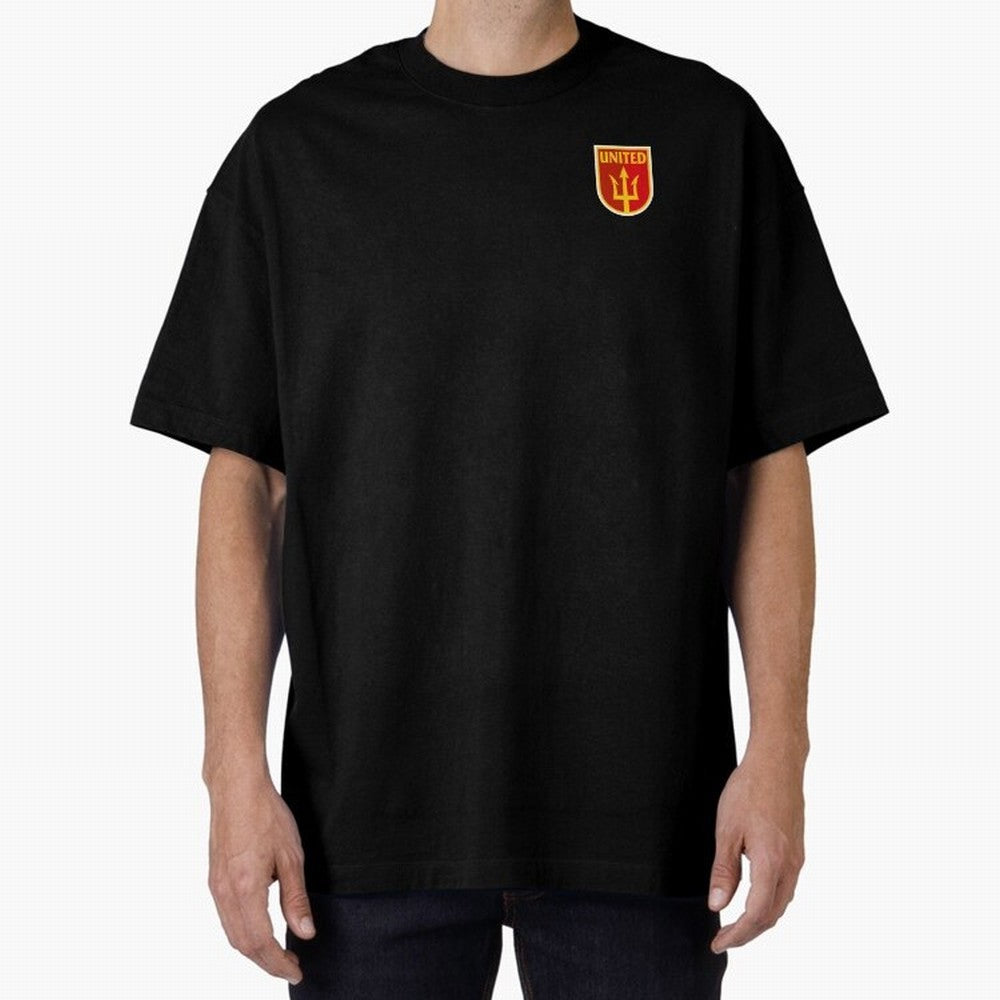 Manchester United Classic Shield Oversized T-Shirt Carry Match Day Hype around FIFA World Cup 2026 Group Stage, Mbappe and Neymar, Brazil, Portugal and Argentina, Tournament Hype, Historic Matchups, Family Viewing Parties and Global Sports Pride;