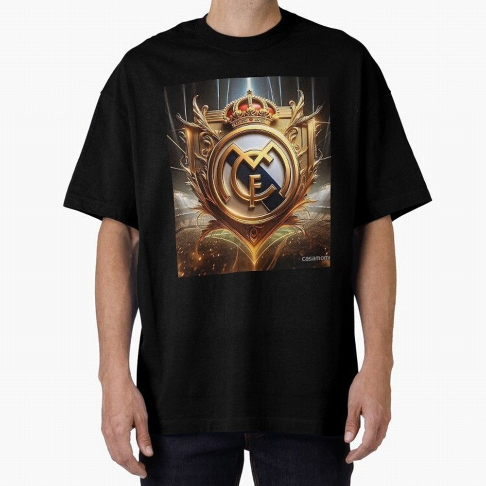 Galaxy of Real Madrid Oversized T-Shirt Mark FIFA World Cup 2026 USA Canada Mexico for Fans of Messi, Neymar and Mbappe and Brazil, Bringing Supporter Pride, Iconic Celebrations, Legendary Names and Global Match Day Energy; Perfect for Fans,