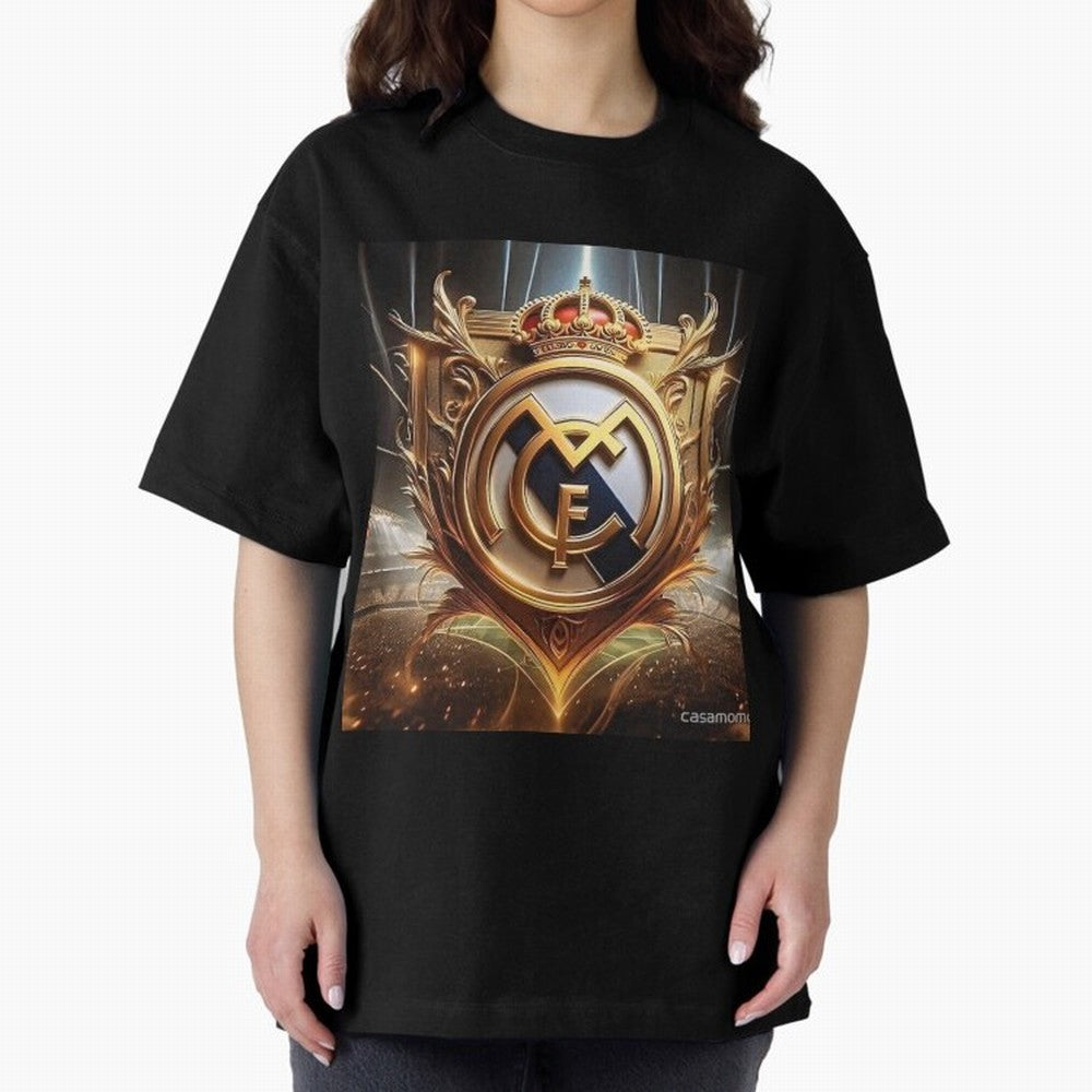 Galaxy of Real Madrid Oversized T-Shirt Mark FIFA World Cup 2026 USA Canada Mexico for Fans of Messi, Neymar and Mbappe and Brazil, Bringing Supporter Pride, Iconic Celebrations, Legendary Names and Global Match Day Energy; Perfect for Fans,