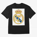 Real Madrid Gold Oversized T-Shirt Stand Out with Spirit from FIFA World Cup 2026 Group Stage with Neymar, England and Germany Energy, Retro Football Energy, Iconic Rivalries, Trophy Chase Drama and Stadium Atmosphere; Built for Supporters Chasing