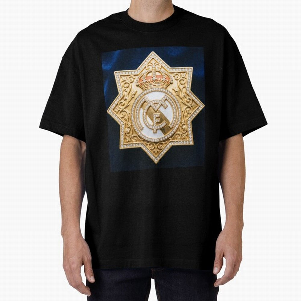 Escudo del Realma Oversized T-Shirt Join the Global Buzz around FIFA World Cup 2026 USA Canada Mexico for Fans of Cristiano Ronaldo, Haaland and CR7 and Germany, Bringing Football Festival Excitement, Trophy Ambitions, Country Rivalries and Star