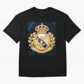 Madrid Honor y Gloria Oversized T-Shirt Bring Retro Soccer Energy to the FIFA World Cup 2026 USA Canada Mexico Journey through Messi, CR7 and Mbappe Highlights, Portugal, Spain and Germany Pride, Stadium Memories, Football Loyalty, International