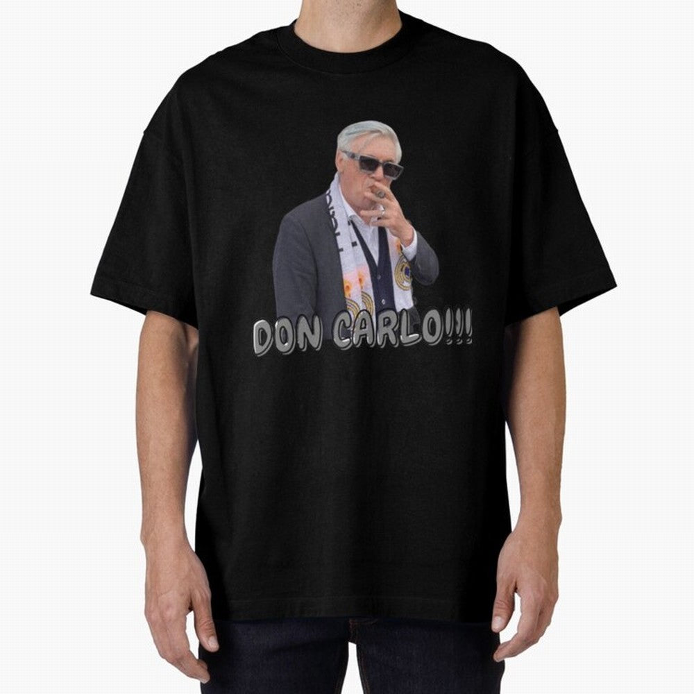 Don Carlo Ancelotti Oversized T-Shirt Show Your Tournament Heart for FIFA World Cup 2026 Spirit, Featuring England, Neymar, Retro Football Energy, Iconic Rivalries, Trophy Chase Drama and Stadium Atmosphere; Made for Die Hard Supporters, Soccer