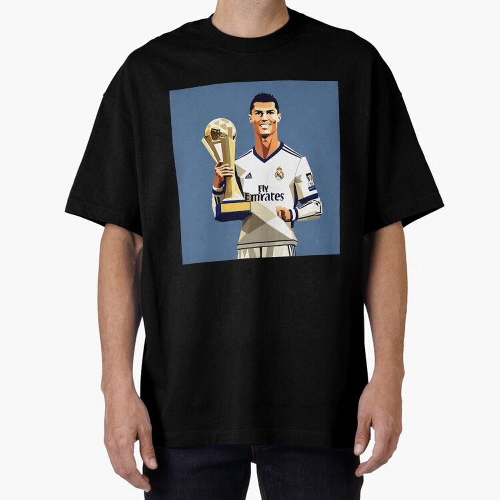 Cristiano Ronaldo Cr7 The Best Artwork Futbol Soccer Oversized T-Shirt Back Your Heroes with the FIFA World Cup 2026 Journey through CR7 Highlights, Brazil, Portugal and Argentina Pride, Global Supporter Spirit, Legendary Goals, National Colors and