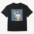 Cristiano Ronaldo Cr7 The Best Artwork Futbol Soccer Oversized T-Shirt Back Your Heroes with the FIFA World Cup 2026 Journey through CR7 Highlights, Brazil, Portugal and Argentina Pride, Global Supporter Spirit, Legendary Goals, National Colors and