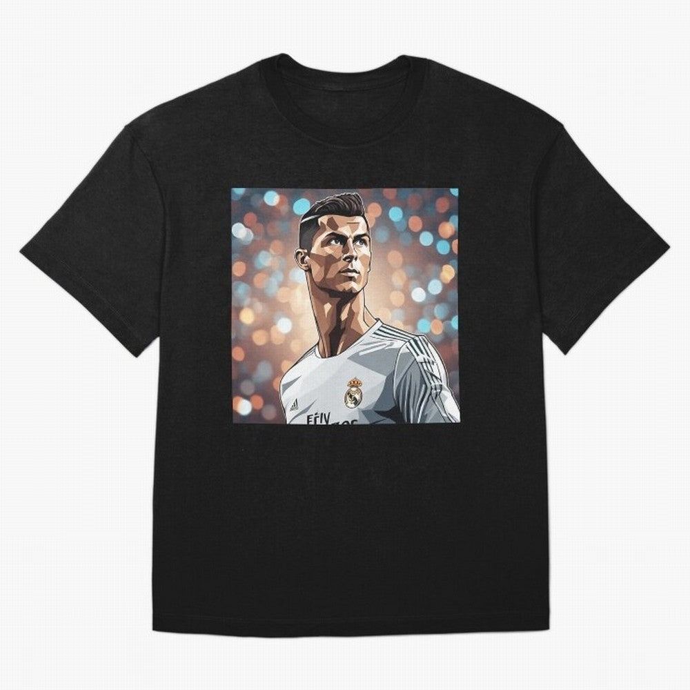 Ronaldo Cr7 Cristiano The Goat Artwork Futbol Soccer Oversized T-Shirt Feel the Trophy Chase of Global Football Passion for FIFA World Cup 2026 Group Stage, Inspired by Cristiano Ronaldo, France, Football History, Final Match Energy, Crowd Noise