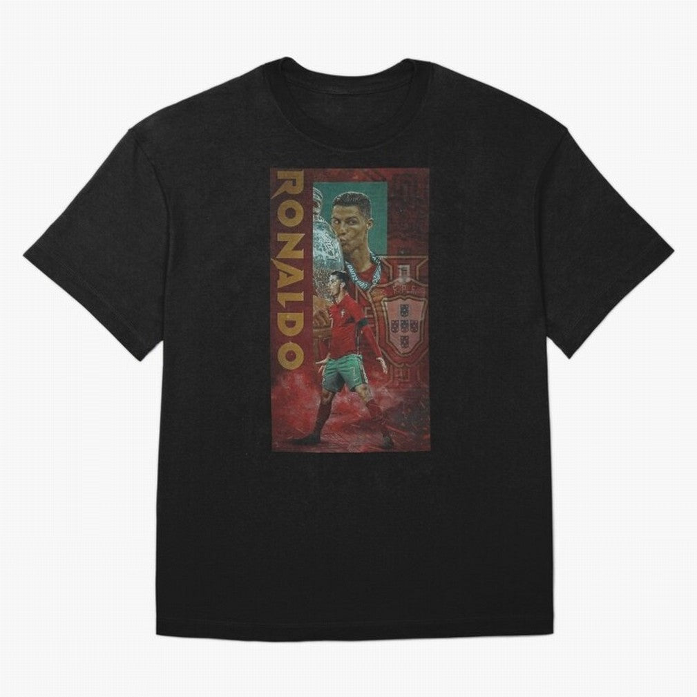 Cristiano Ronaldo Oversized T-Shirt Celebrate the FIFA World Cup 2026 Journey through Messi, CR7 and Mbappe Highlights, Germany Pride, Supporter Pride, Iconic Celebrations, Legendary Names and Global Match Day Energy; Perfect for Fans, Collectors,