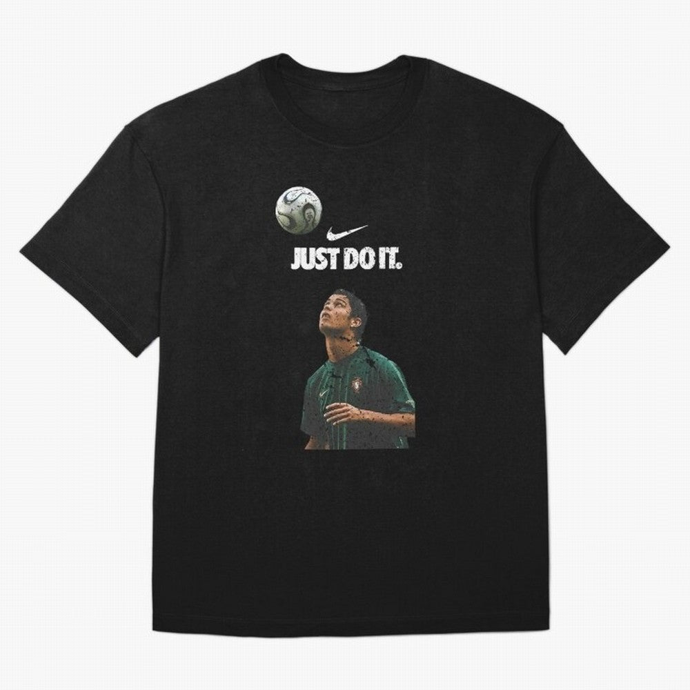 Cristiano Ronaldo Just Do It Oversized T-Shirt Embrace FIFA World Cup 2026 USA Canada Mexico for Fans of Messi, CR7 and Mbappe and Brazil, Bringing Stadium Chants, National Pride, Trophy Dreams and Unforgettable Football Memories; Created for Match