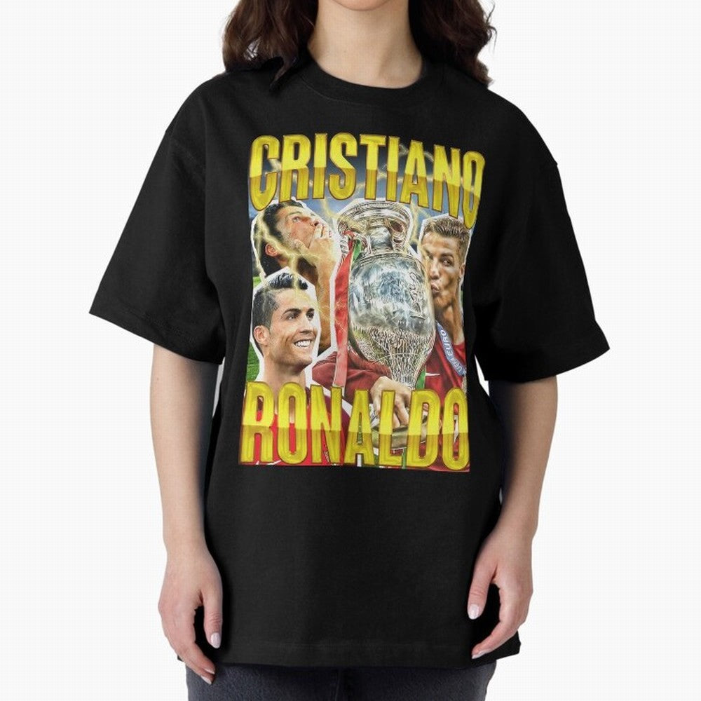 Cristiano Ronaldo Cr7 Siuuu El Bicho Oversized T-Shirt Remember the FIFA World Cup 2026 USA Canada Mexico Journey through Haaland Highlights, Argentina Pride, Goal Celebration Energy, Supporter Heritage, Football Icons and Worldwide Tournament Joy;