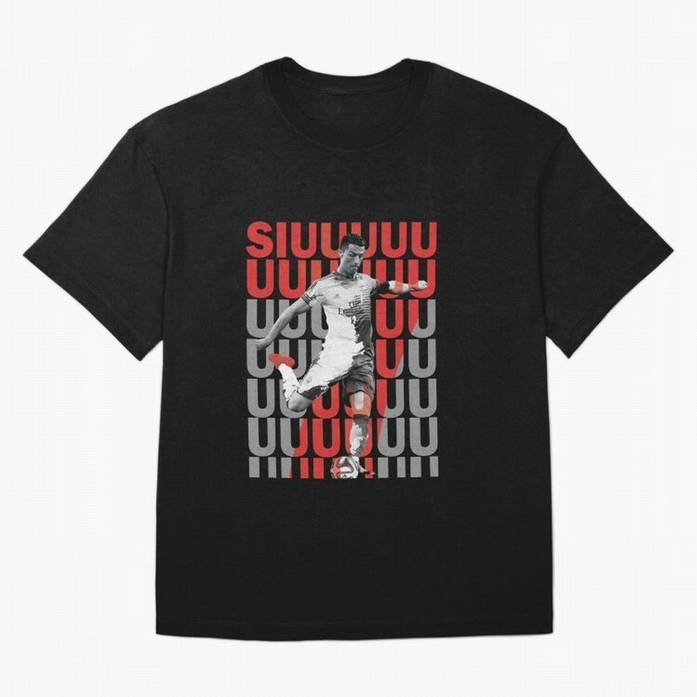 Siuuuuuu Cristiano Ronaldo Oversized T-Shirt Celebrate Fan Culture around Match Day Hype around FIFA World Cup 2026, Mbappe, England, France and Netherlands, Supporter Pride, Iconic Celebrations, Legendary Names and Global Match Day Energy; Created