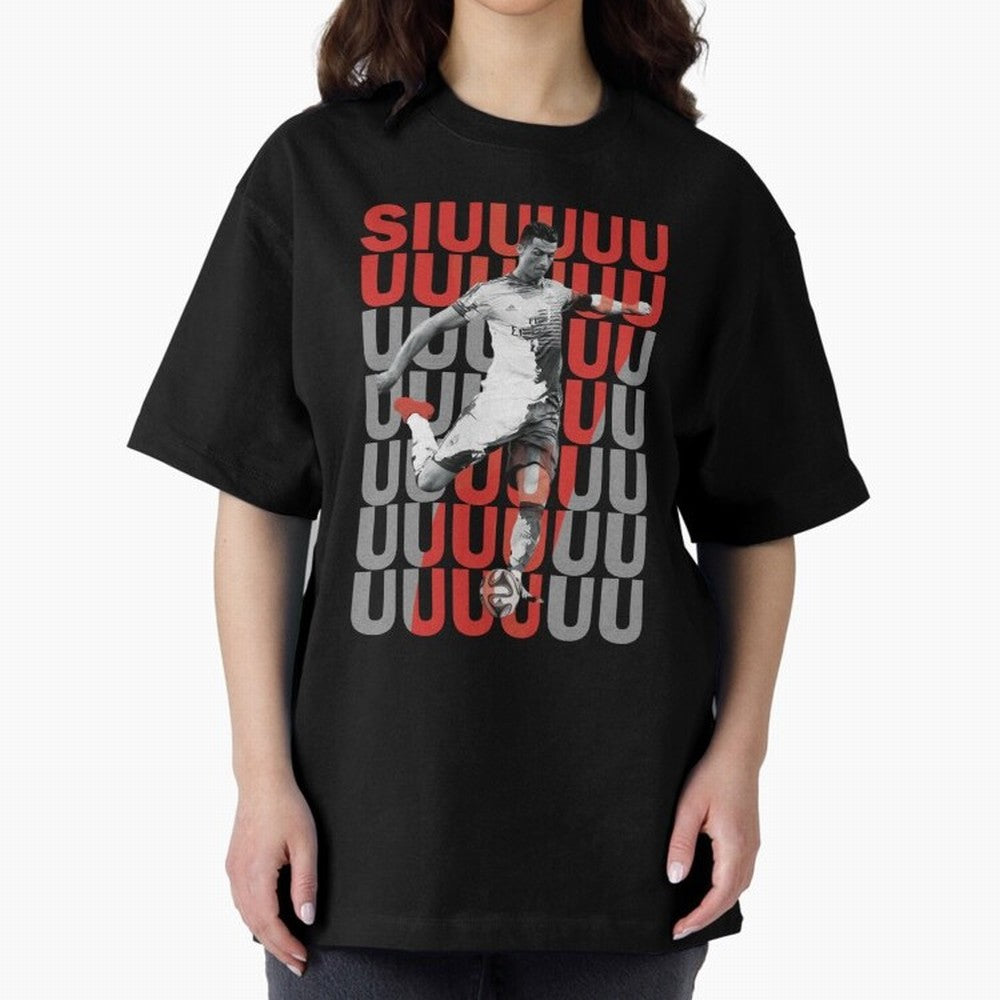 Siuuuuuu Cristiano Ronaldo Oversized T-Shirt Keep the Legacy of FIFA World Cup 2026 USA Canada Mexico Spirit, with England, Mbappe, Football Passion, Legendary Performances, Festival Vibes and Supporter Community; Made for Collectors Who Enjoy