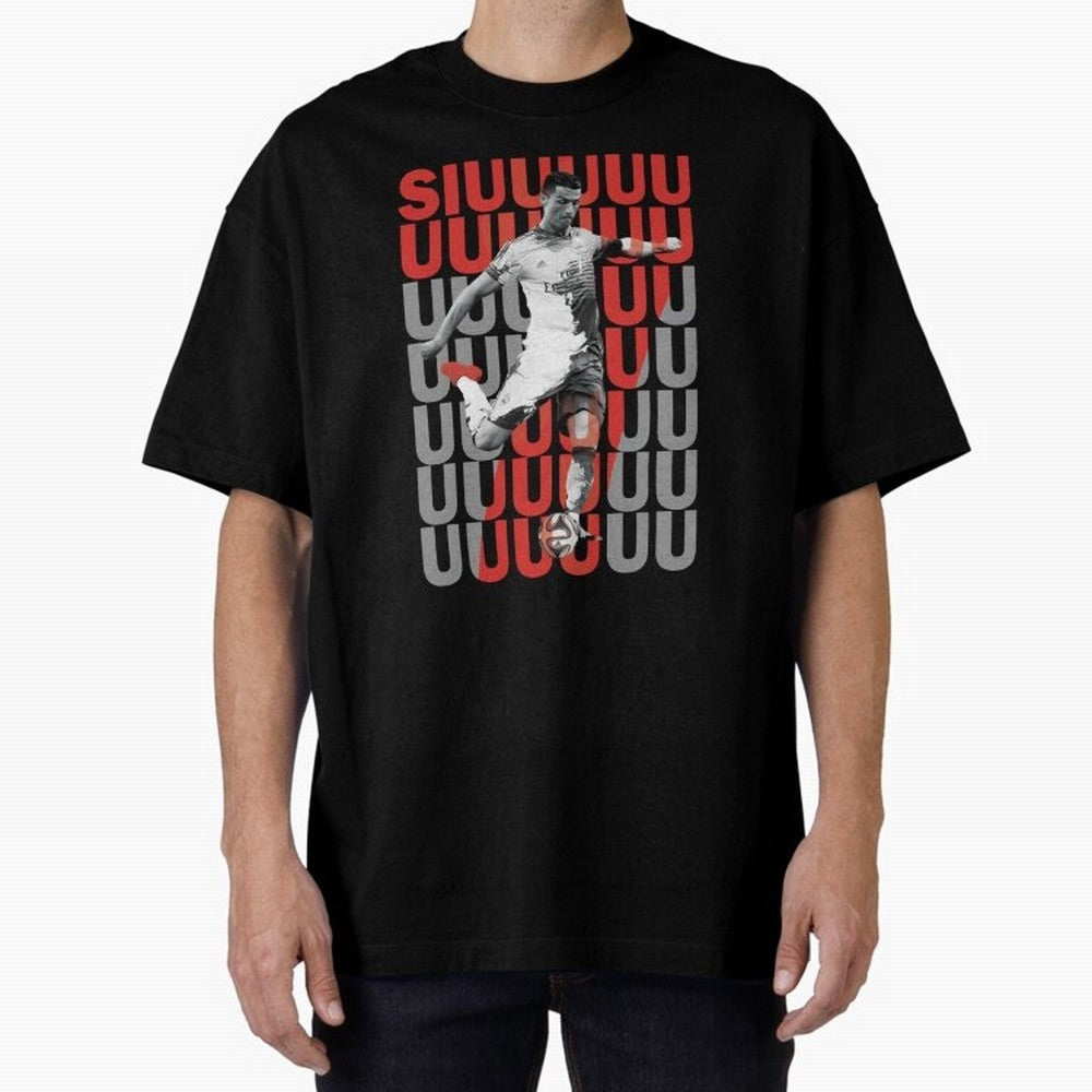Siuuuuuu Cristiano Ronaldo Oversized T-Shirt Keep the Legacy of FIFA World Cup 2026 USA Canada Mexico Spirit, with England, Mbappe, Football Passion, Legendary Performances, Festival Vibes and Supporter Community; Made for Collectors Who Enjoy