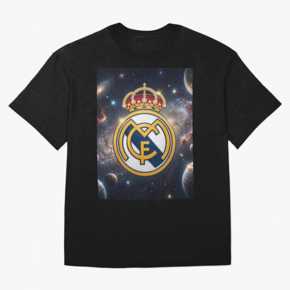La Galaxia del Real Madrid Oversized T-Shirt Celebrate Rivalries and Pride in Match Day Hype around FIFA World Cup 2026 Group Stage, Mbappe and Neymar, Brazil, Sports Nostalgia, International Competition, Famous Players and Unforgettable Victories;