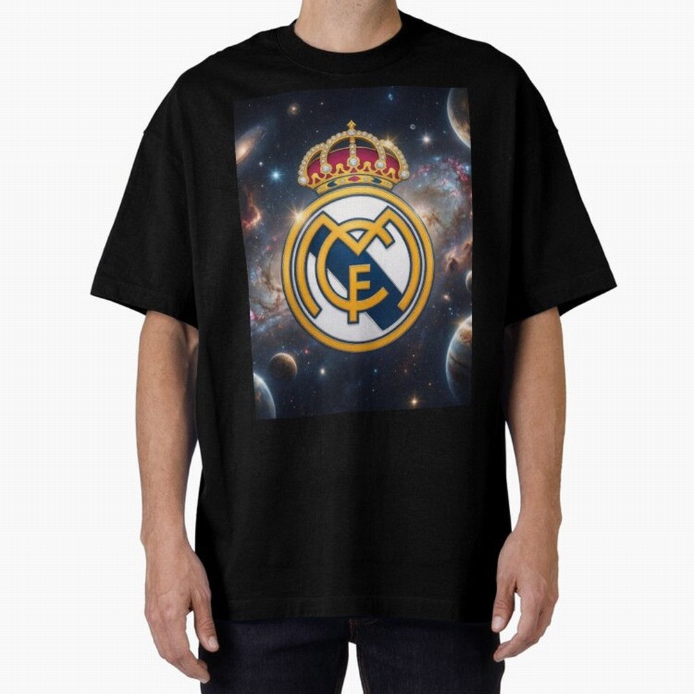 La Galaxia del Real Madrid Oversized T-Shirt Celebrate Rivalries and Pride in Match Day Hype around FIFA World Cup 2026 Group Stage, Mbappe and Neymar, Brazil, Sports Nostalgia, International Competition, Famous Players and Unforgettable Victories;