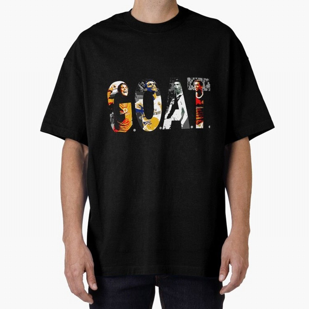 Cristiano Ronaldo Greatest Football Player Of All Time Oversized T-Shirt Embrace FIFA World Cup 2026 Spirit, Connected to Argentina, Mbappe and Neymar, Football Passion, Legendary Performances, Festival Vibes and Supporter Community; Great for