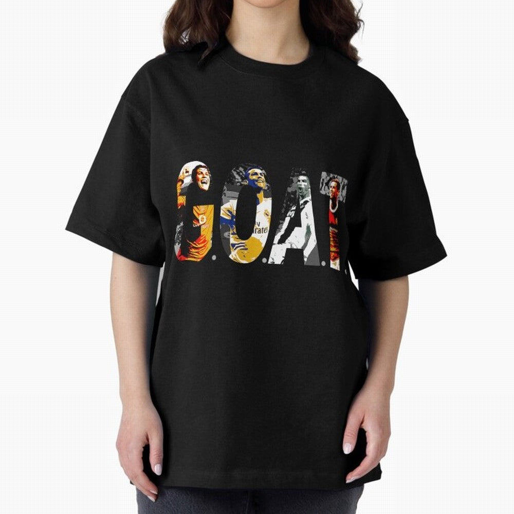 Cristiano Ronaldo Greatest Football Player Of All Time Oversized T-Shirt Embrace FIFA World Cup 2026 Spirit, Connected to Argentina, Mbappe and Neymar, Football Passion, Legendary Performances, Festival Vibes and Supporter Community; Great for