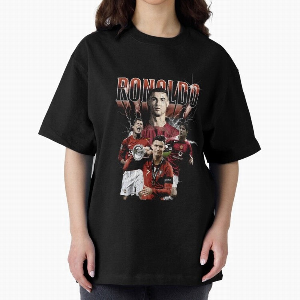 Cr7 footballer portuguese Oversized T-Shirt Relive Legendary Nights from FIFA World Cup 2026 Group Stage Spirit, Filled with Brazil, Portugal and Argentina, Neymar, Haaland and Cristiano Ronaldo, Retro Football Energy, Iconic Rivalries, Trophy