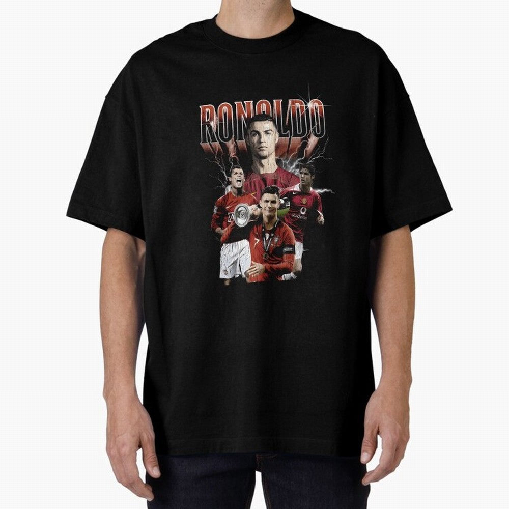 Cr7 footballer portuguese Oversized T-Shirt Relive Legendary Nights from FIFA World Cup 2026 Group Stage Spirit, Filled with Brazil, Portugal and Argentina, Neymar, Haaland and Cristiano Ronaldo, Retro Football Energy, Iconic Rivalries, Trophy