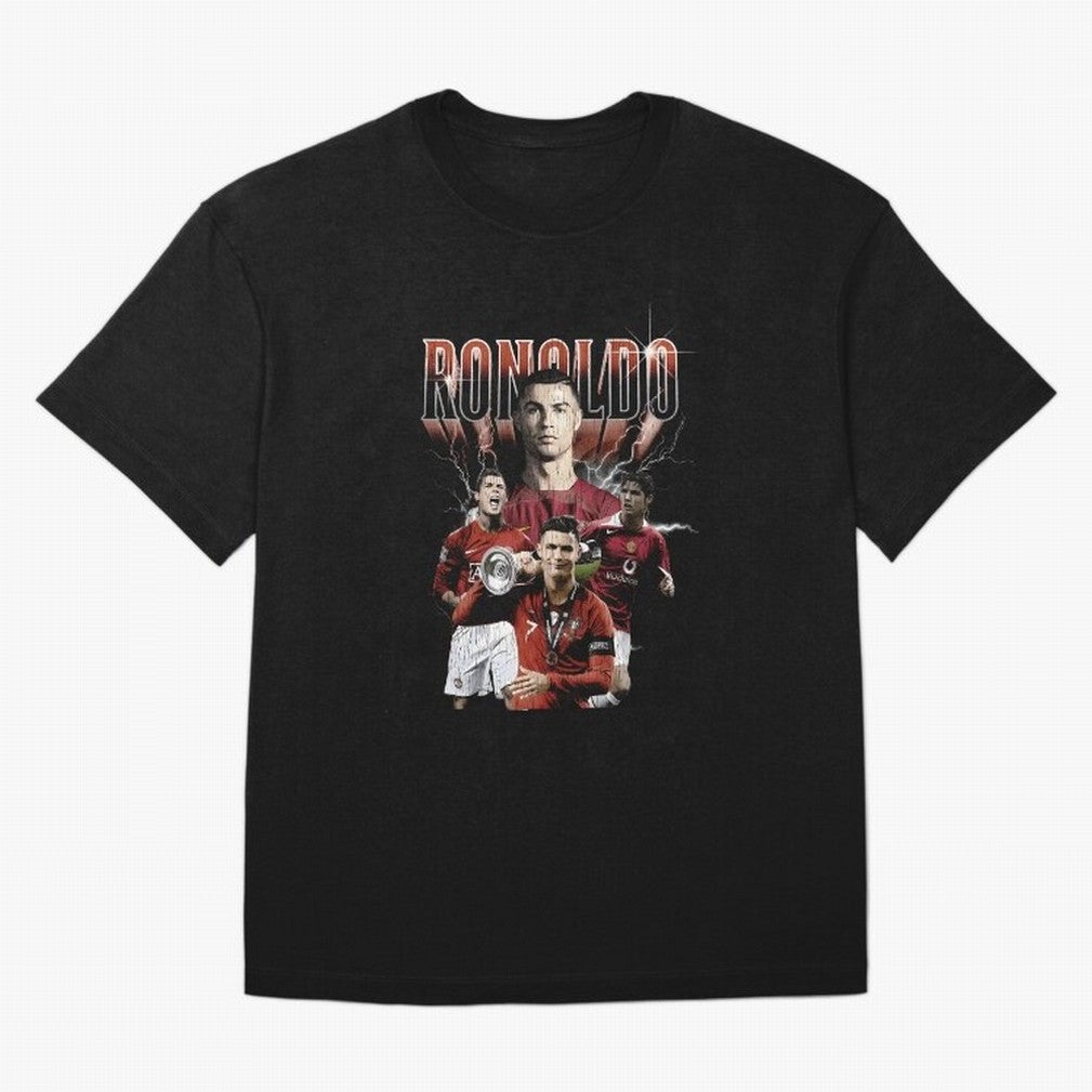Cr7 footballer portuguese Oversized T-Shirt Relive Legendary Nights from FIFA World Cup 2026 Group Stage Spirit, Filled with Brazil, Portugal and Argentina, Neymar, Haaland and Cristiano Ronaldo, Retro Football Energy, Iconic Rivalries, Trophy
