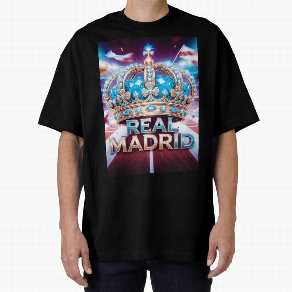 Real Madrid Oversized T-Shirt Wear the Spirit of FIFA World Cup 2026 USA Canada Mexico Filled with Mbappe and Neymar, Argentina, France and Brazil Energy, Stadium Chants, National Pride, Trophy Dreams and Unforgettable Football Memories; Great for