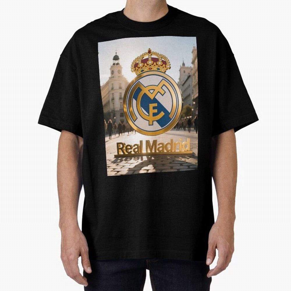 As¨ª as¨ª as¨ª Gana el Madrid Oversized T-Shirt Honor FIFA World Cup 2026 USA Canada Mexico Filled with Neymar, Haaland and Cristiano Ronaldo, England and Germany Energy, Goal Celebration Energy, Supporter Heritage, Football Icons and Worldwide