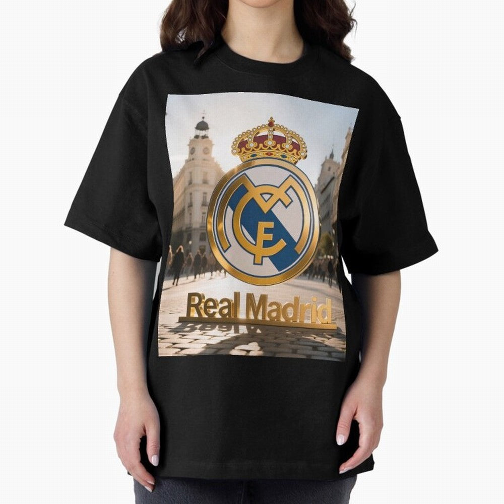 As¨ª as¨ª as¨ª Gana el Madrid Oversized T-Shirt Honor FIFA World Cup 2026 USA Canada Mexico Filled with Neymar, Haaland and Cristiano Ronaldo, England and Germany Energy, Goal Celebration Energy, Supporter Heritage, Football Icons and Worldwide