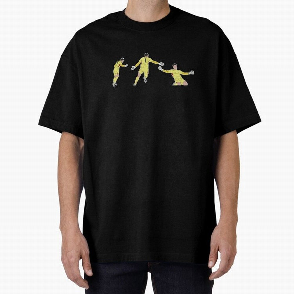 Anatoliy Trubin Last Minute Header Goal Celebration Oversized T-Shirt Turn Every Weekend Toward FIFA World Cup 2026 for Fans of Messi, Neymar and Mbappe and Argentina, France and Brazil, Bringing Goal Celebration Energy, Supporter Heritage,
