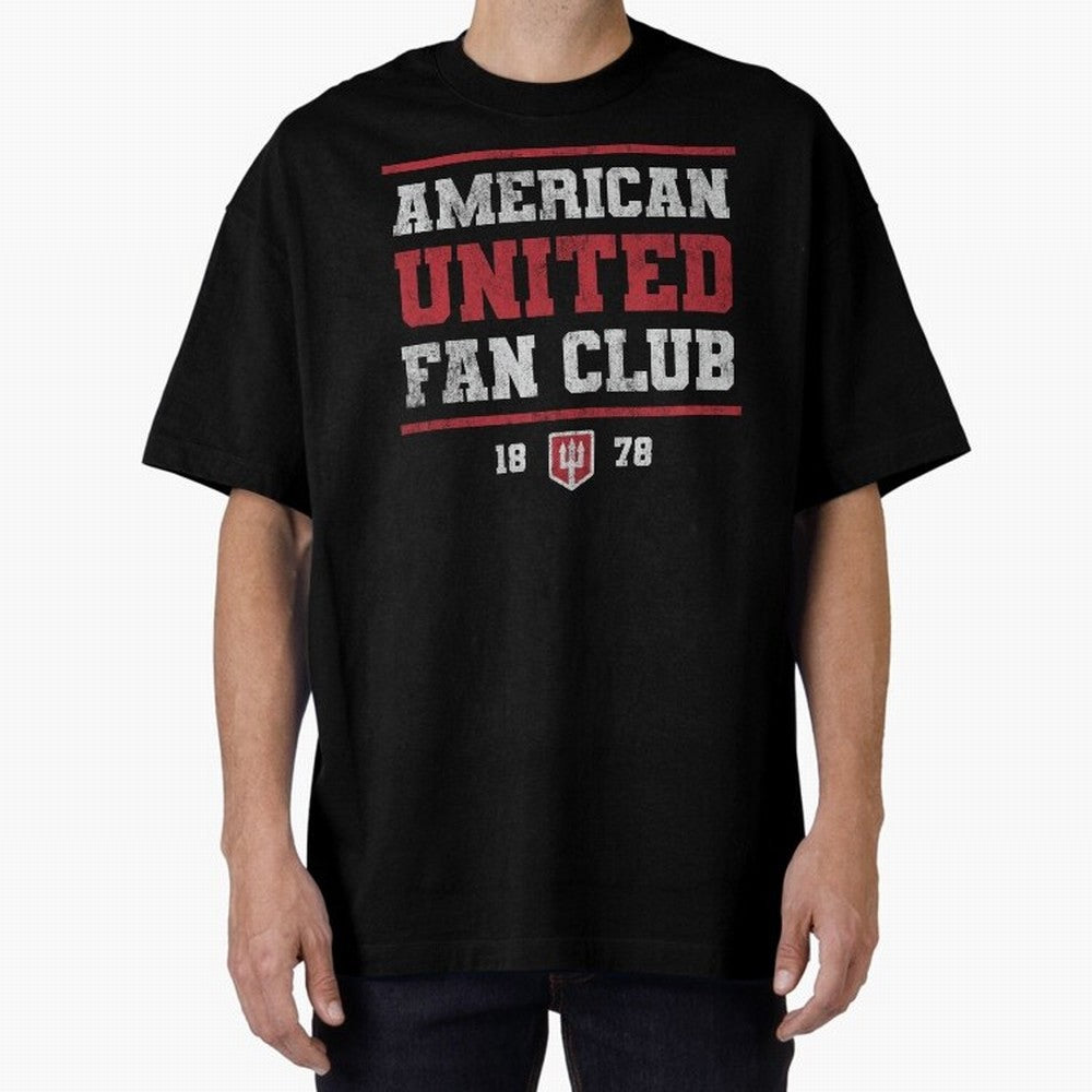 American United Fan Club Oversized T-Shirt Discover FIFA World Cup 2026 USA Canada Mexico Spirit, Featuring England, France and Netherlands, Haaland and Mbappe, Classic Soccer Heritage, Championship Pressure, Fan Loyalty and International Pride;
