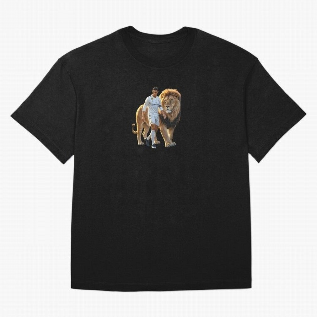 Christiano Ronaldo lion Oversized T-Shirt Capture Stadium Memories from Global Football Passion for FIFA World Cup 2026 Group Stage, Made for Mbappe and Neymar, England, Stadium Memories, Football Loyalty, International Chants and Championship