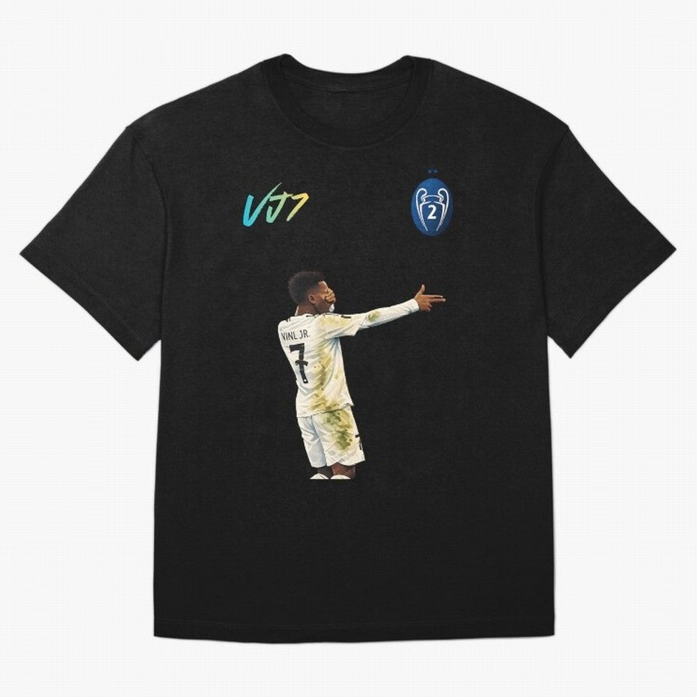 Vini Jr Oversized T-Shirt Follow Every Goal of the FIFA World Cup 2026 Journey through Messi and Cristiano Ronaldo Highlights, England and Germany Pride, Champion Mindset, Group Stage Buzz, Knockout Tension and Passionate Fan Culture; Ideal for