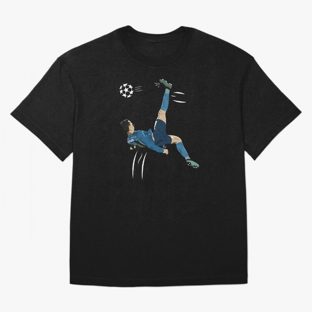 Cristiano Ronaldo Bicycle Kick Oversized T-Shirt Turn Football Passion into Match Day Hype around FIFA World Cup 2026 USA Canada Mexico, CR7, Portugal, Football History, Final Match Energy, Crowd Noise and Once in a Lifetime Moments; Created for
