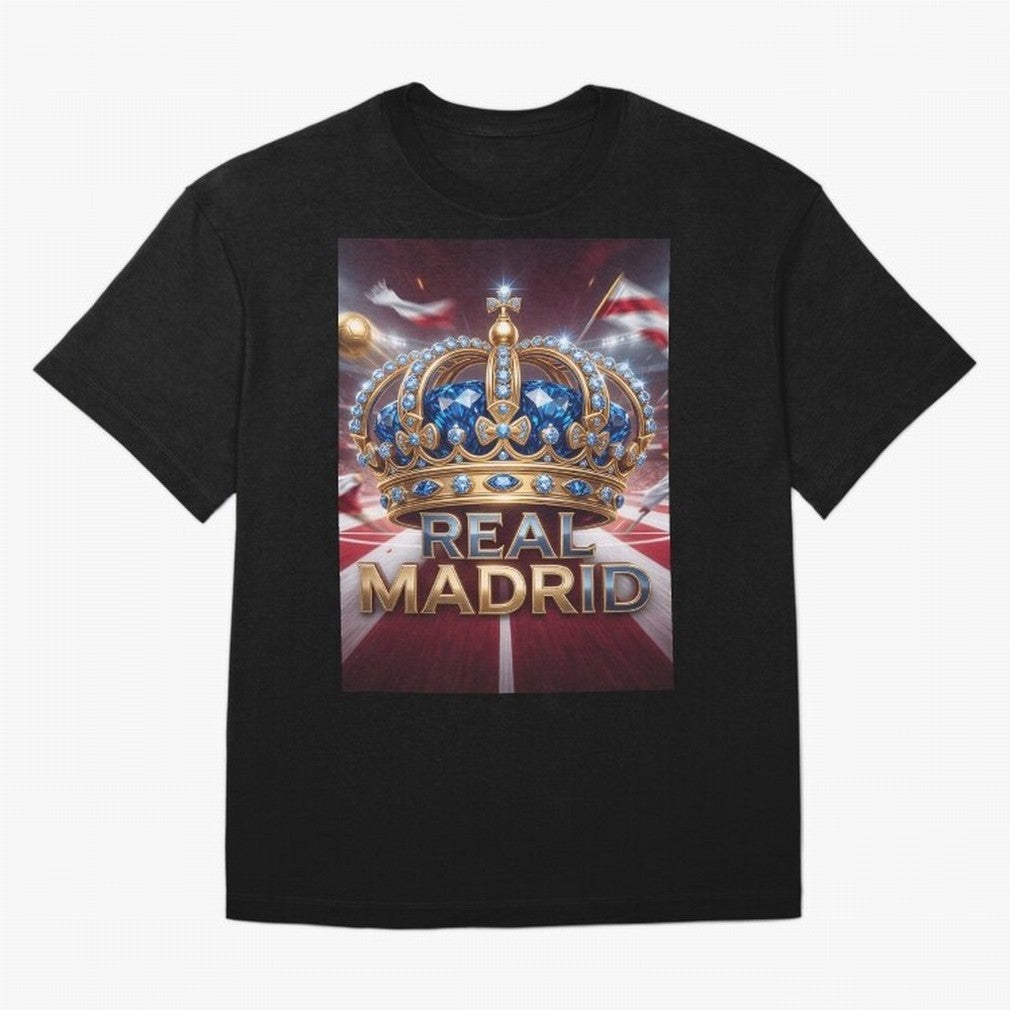 The Diamond of Real Madrid Oversized T-Shirt Honor the Football Icons of the FIFA World Cup 2026 Group Stage Journey through Neymar, Haaland and Cristiano Ronaldo Highlights, Argentina, France and Brazil Pride, Retro Football Energy, Iconic