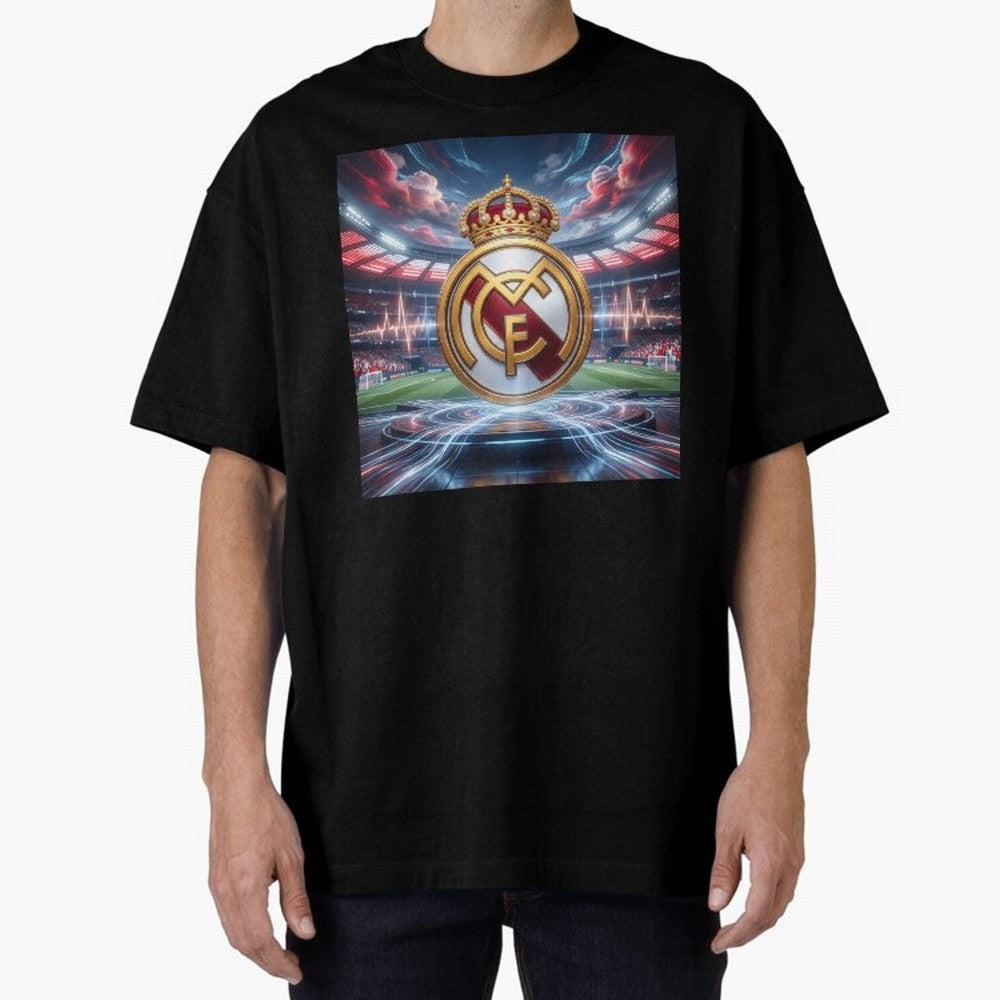 Los Campeones del Bernab¨¦u Oversized T-Shirt Celebrate the Magic of FIFA World Cup 2026 Group Stage Spirit, Centered on Netherlands, Messi, Neymar and Mbappe, Supporter Pride, Iconic Celebrations, Legendary Names and Global Match Day Energy; Built