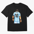 Messi Argentina 10 Oversized T-Shirt Remember Iconic Moments from Match Day Hype around FIFA World Cup 2026 USA Canada Mexico, CR7 and Messi, France and Portugal, Stadium Memories, Football Loyalty, International Chants and Championship Tradition;