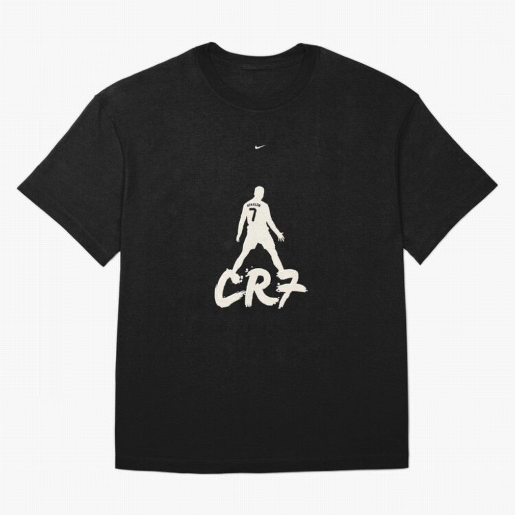 Cristiano Ronaldo CR7 Minimalist Silhouette Football Art Oversized T-Shirt Celebrate National Team Dreams in FIFA World Cup 2026 Group Stage for Fans of Neymar, Haaland and Cristiano Ronaldo and France and Portugal, Bringing Football Passion,