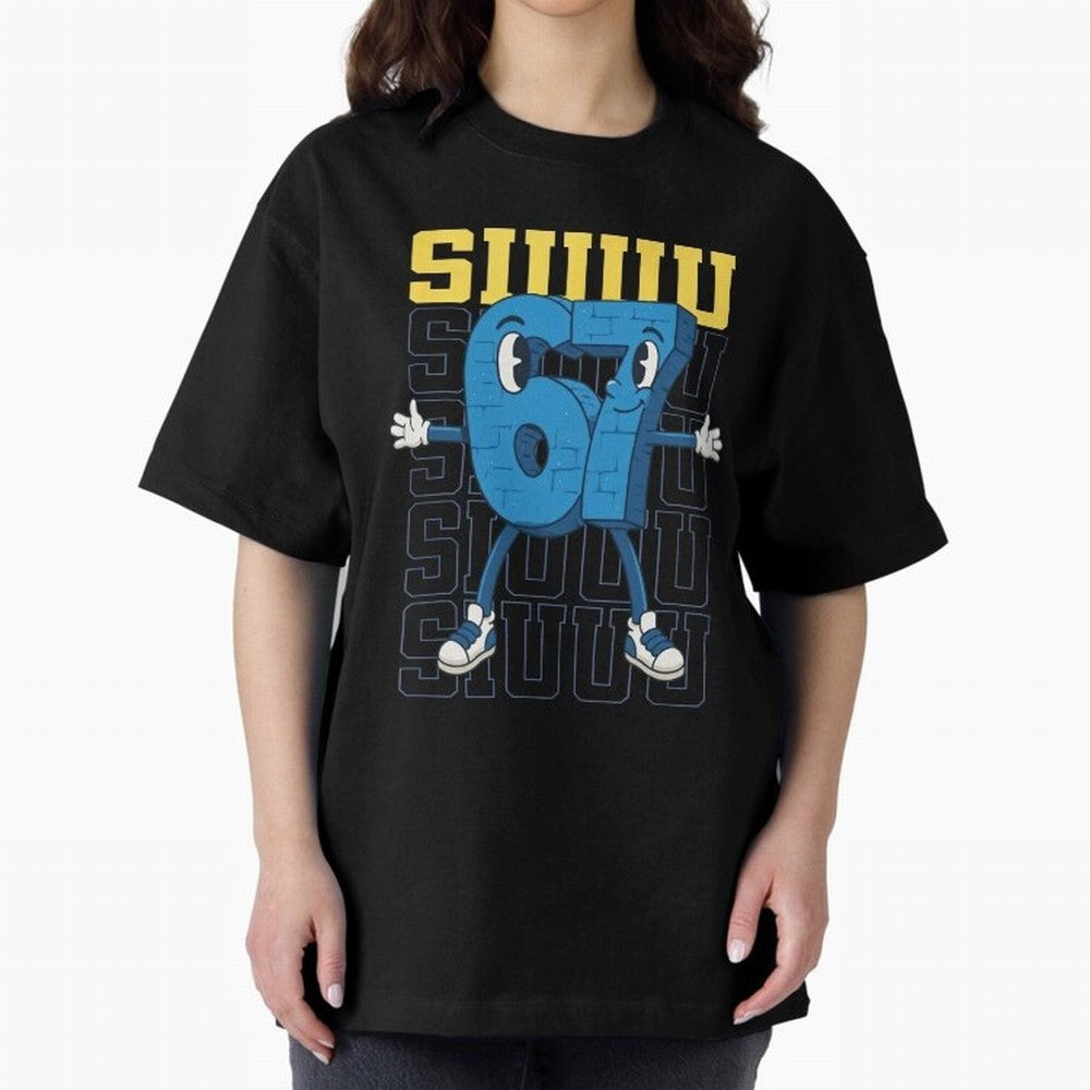 Funny Siuuu 67 Six Seven Soccer Shirt Oversized T-Shirt Represent Fans Who Live for FIFA World Cup 2026 Group Stage for Fans of Messi and Cristiano Ronaldo and Portugal, Bringing Champion Mindset, Group Stage Buzz, Knockout Tension and Passionate
