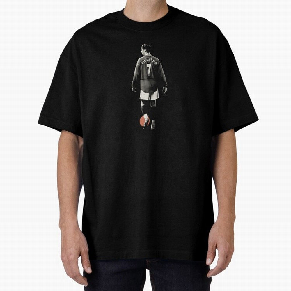 Cristiano Ronaldo Cr7 Minimalist Oversized T-Shirt Celebrate Global Passion for FIFA World Cup 2026 Spirit, Made for Spain and Netherlands, Haaland, Classic Soccer Heritage, Championship Pressure, Fan Loyalty and International Pride; Great for