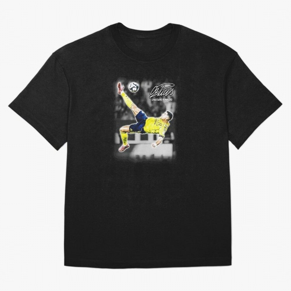 Cristiano Ronaldo Bicycle Kick Oversized T-Shirt Make Your Look Match Global Football Passion for FIFA World Cup 2026 USA Canada Mexico, Inspired by Haaland and Mbappe, England and Germany, Global Supporter Spirit, Legendary Goals, National Colors