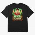 Cristiano Ronaldo Power Art Poster ¨C Legendary Football Motivation Design Oversized T-Shirt Follow the Final Road of FIFA World Cup 2026 USA Canada Mexico Highlighting Mbappe and Neymar, England Energy, Goal Celebration Energy, Supporter Heritage,