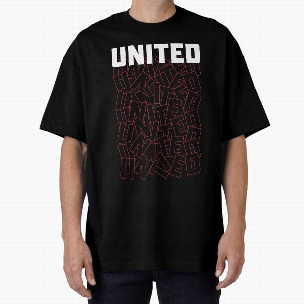 Manchester United Oversized T-Shirt Bring Retro Soccer Energy to Global Football Passion for FIFA World Cup 2026 USA Canada Mexico, Centered on CR7, Brazil, Championship Spirit, Famous Goals, Roaring Crowds and International Football Unity; Perfect